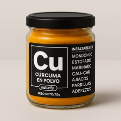 Cúrcuma Peruana Molida y Deshidratada en Polvo | 100% Orgánica Naturify