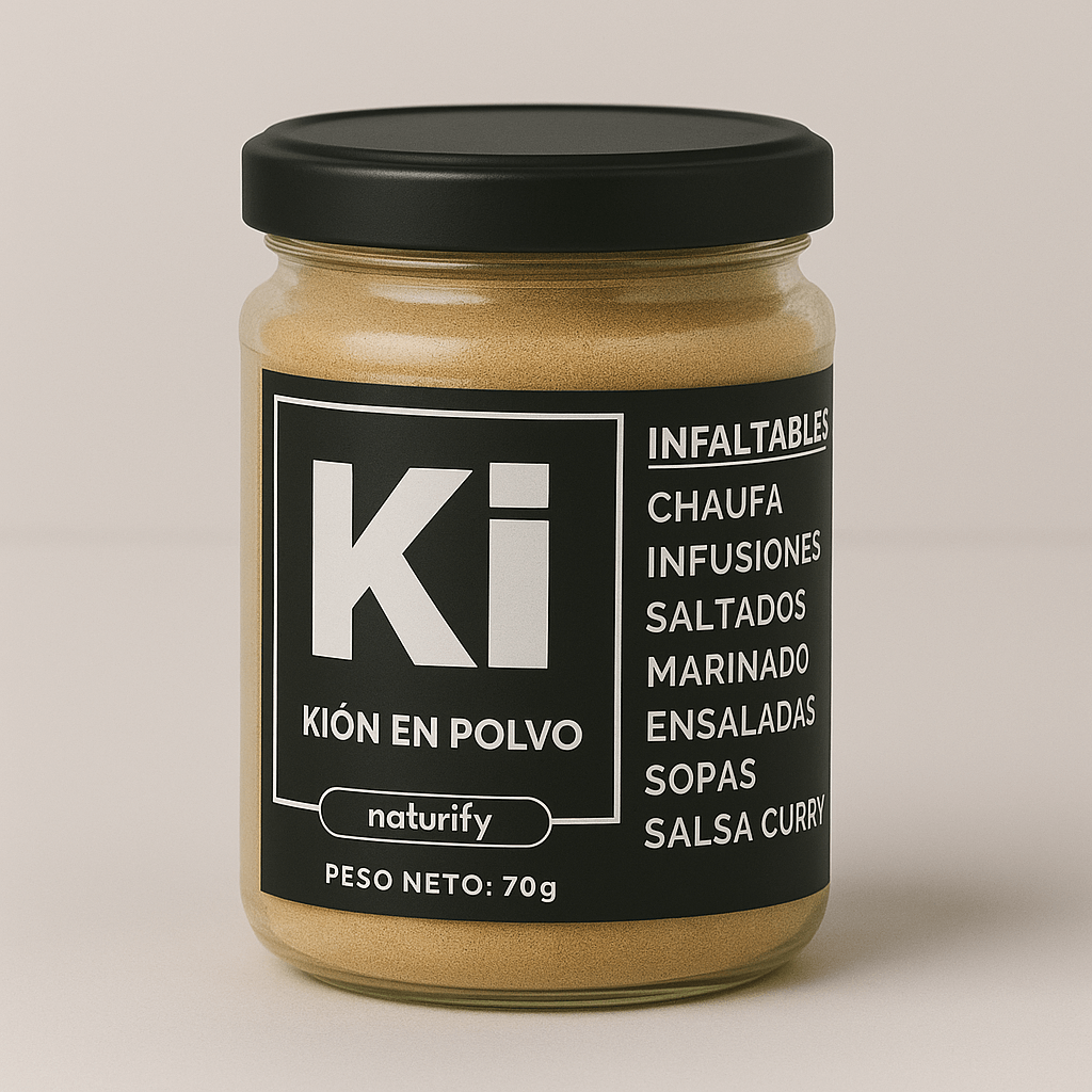 Kión (Jengibre) Peruano Deshidratado y Molido en Polvo Naturify
